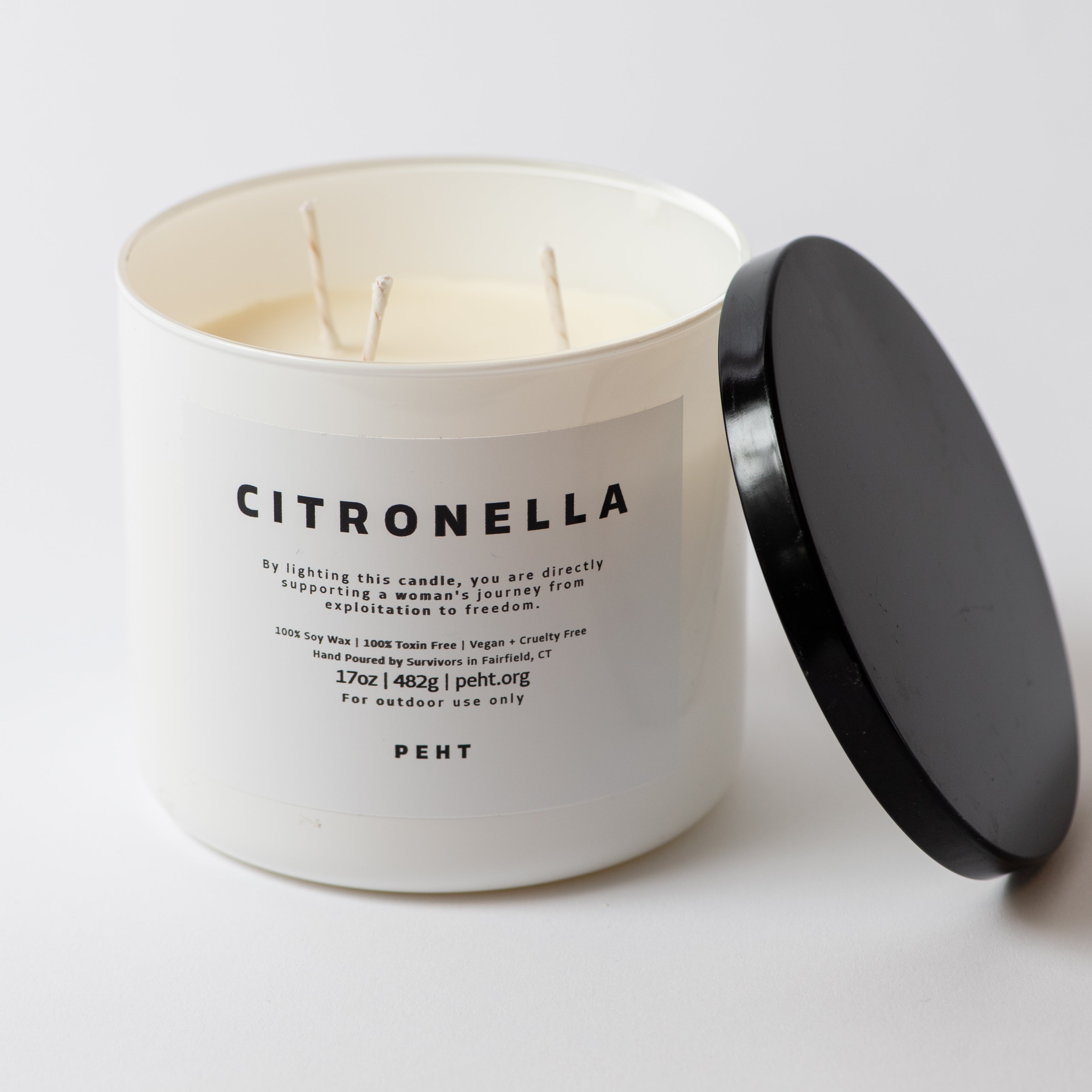 The 3-Wick Citronella Candles