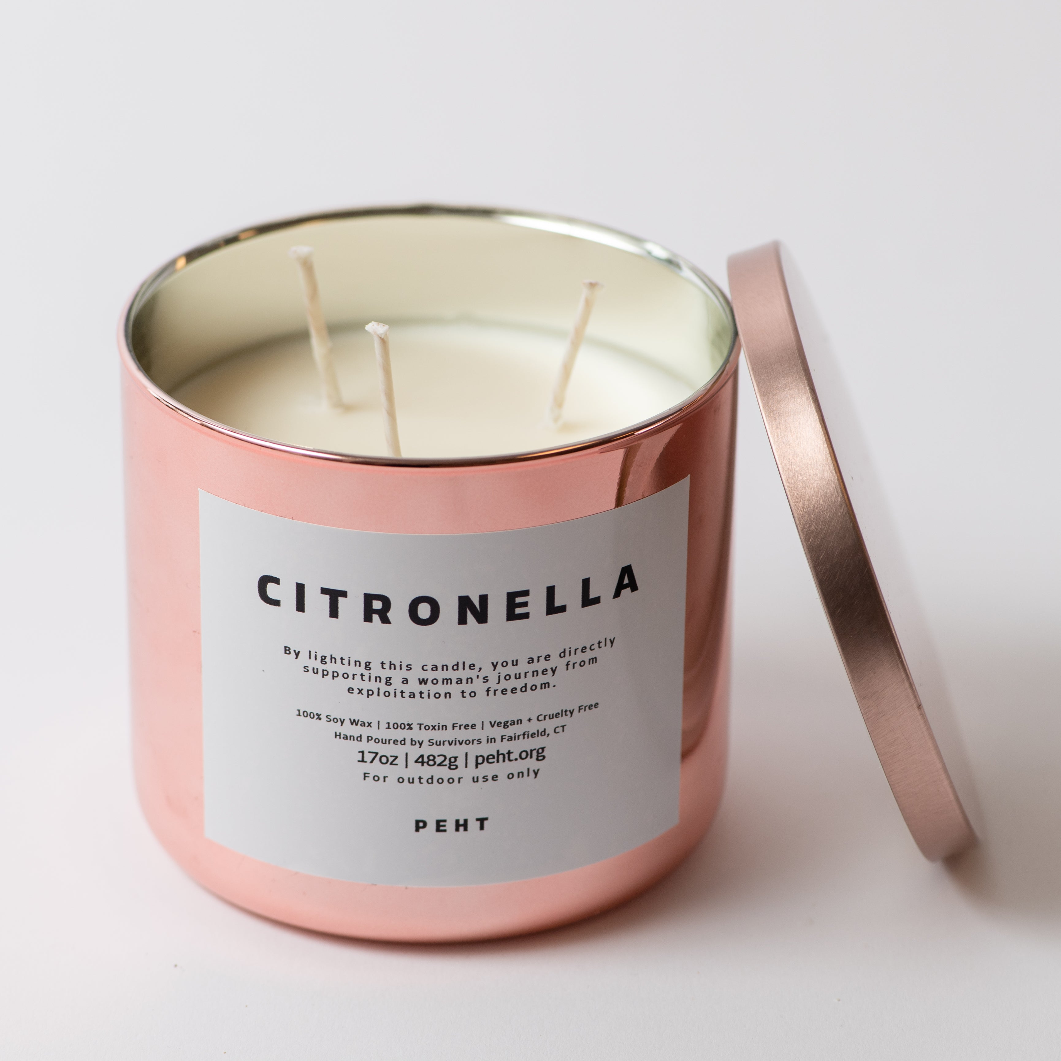 The 3-Wick Citronella Candles