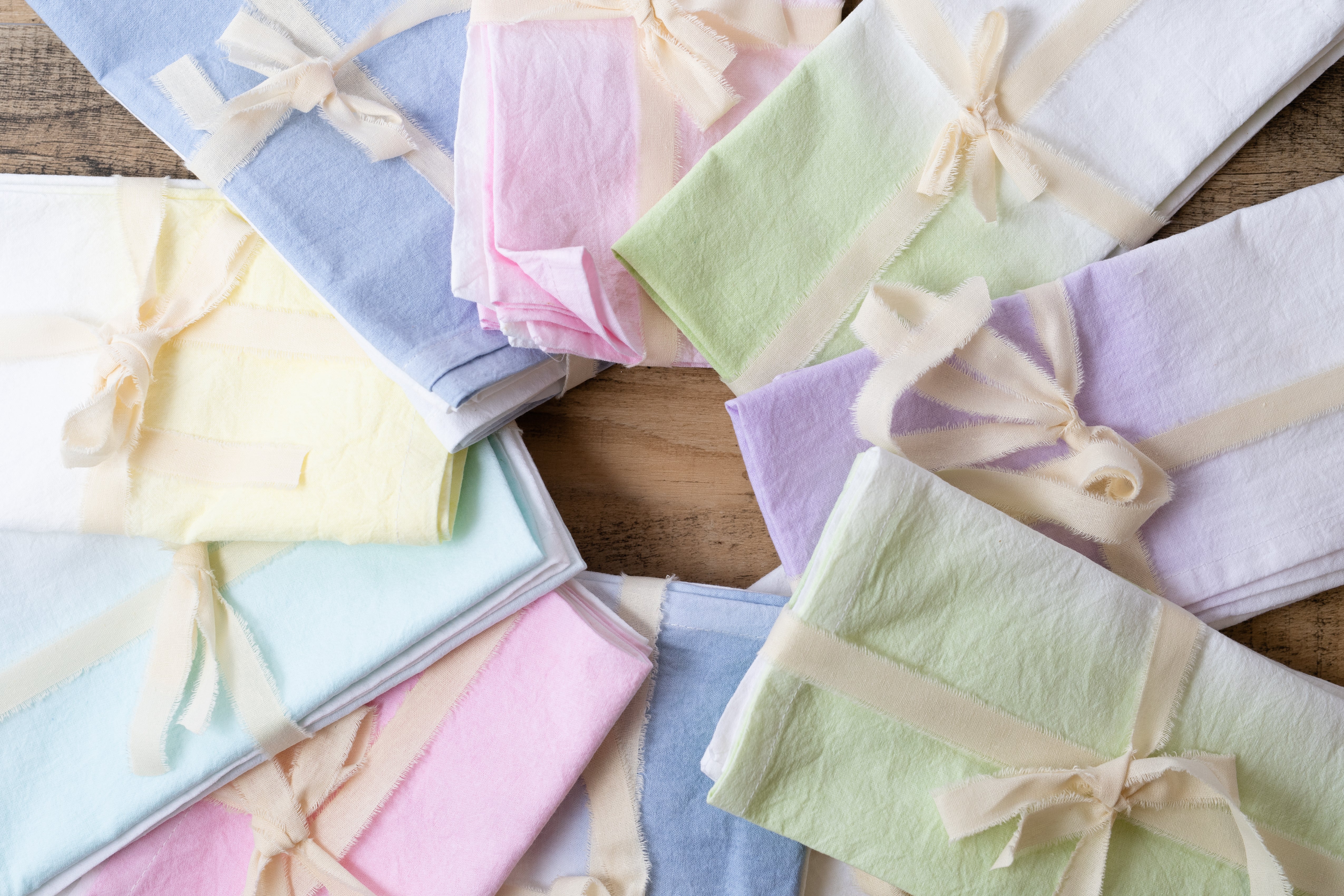 Hand-Dyed Flour Sack Cloth Napkins