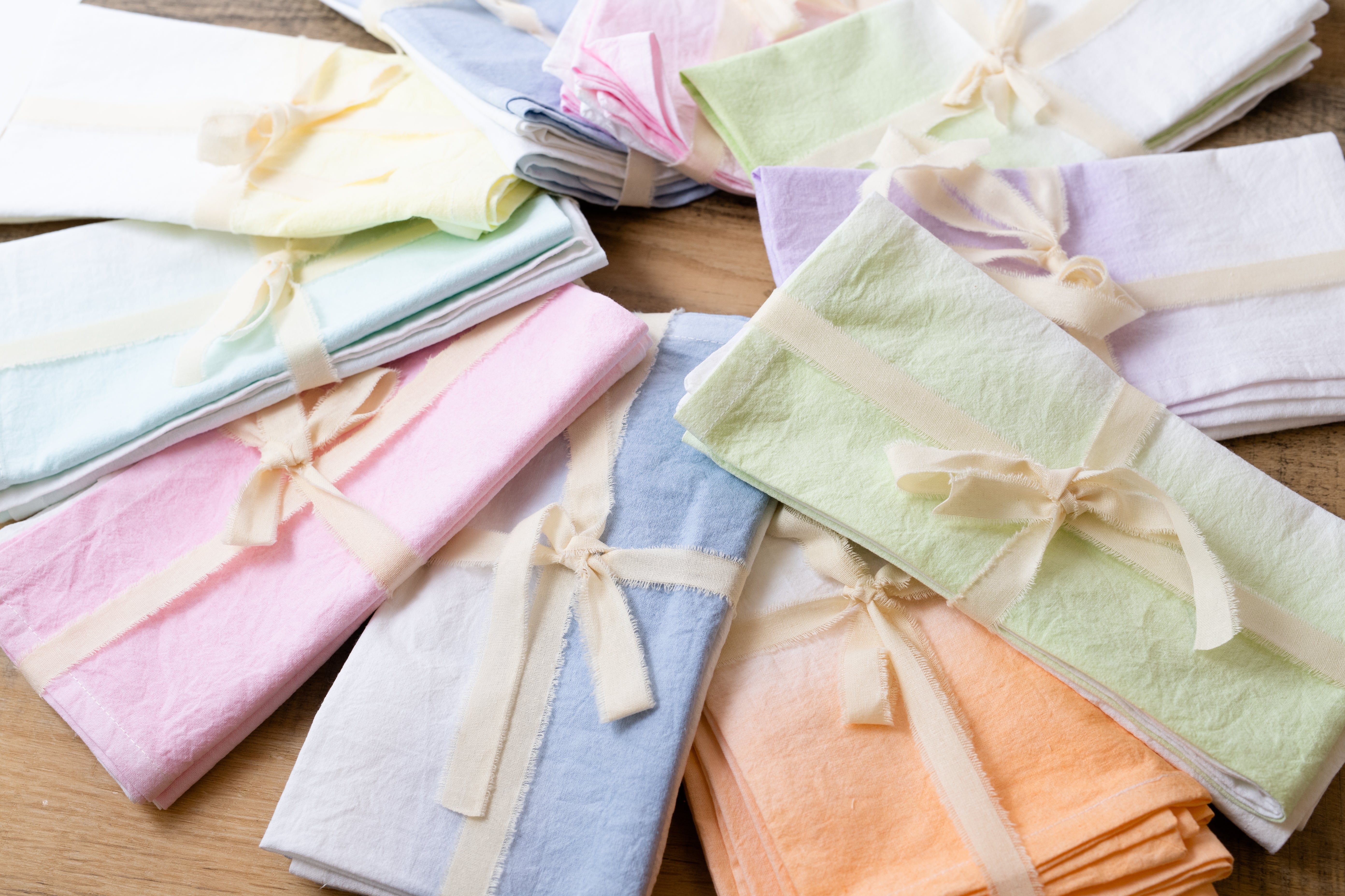 Hand-Dyed Flour Sack Cloth Napkins
