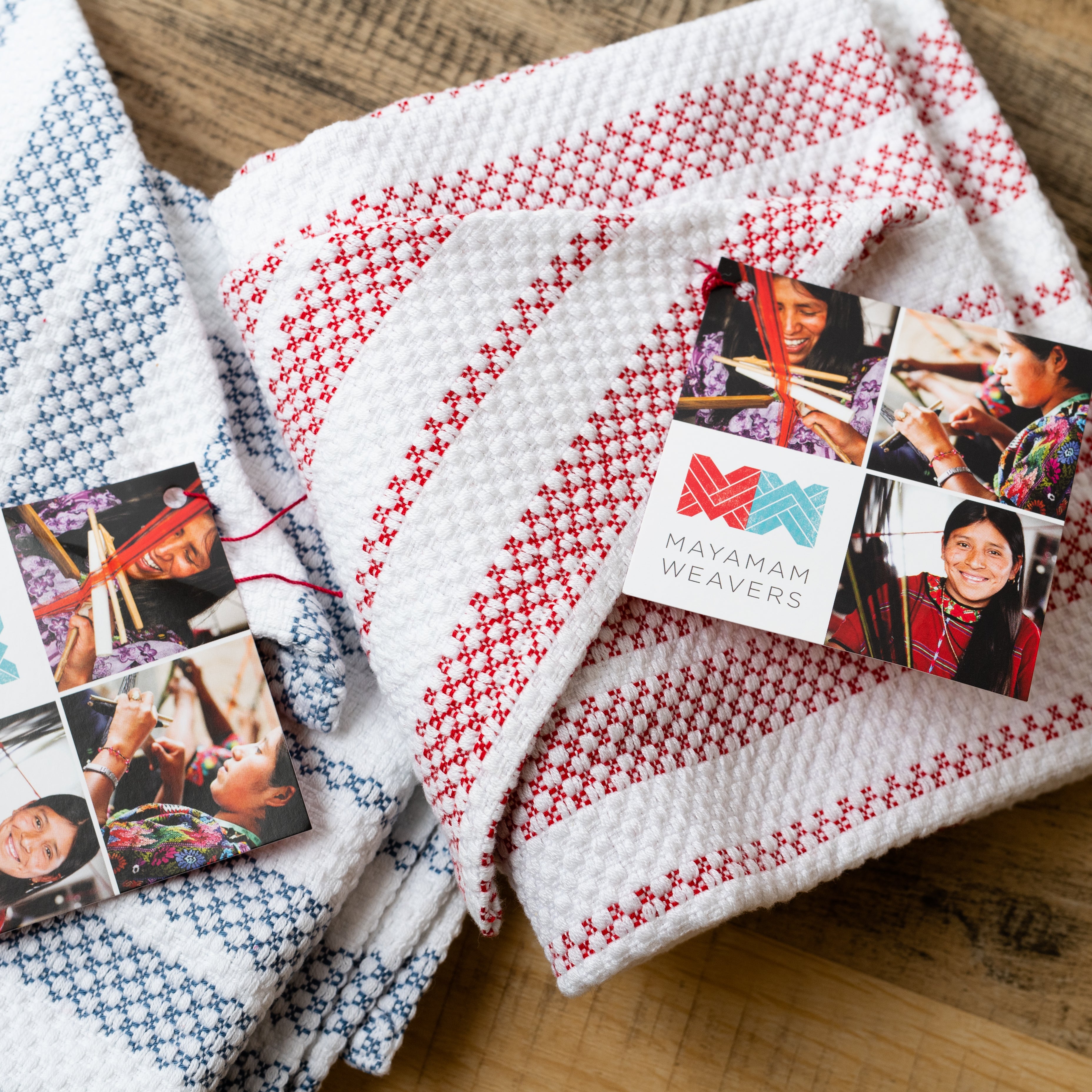 Guatemalan Hand Woven Hache Towel Dishcloth Set