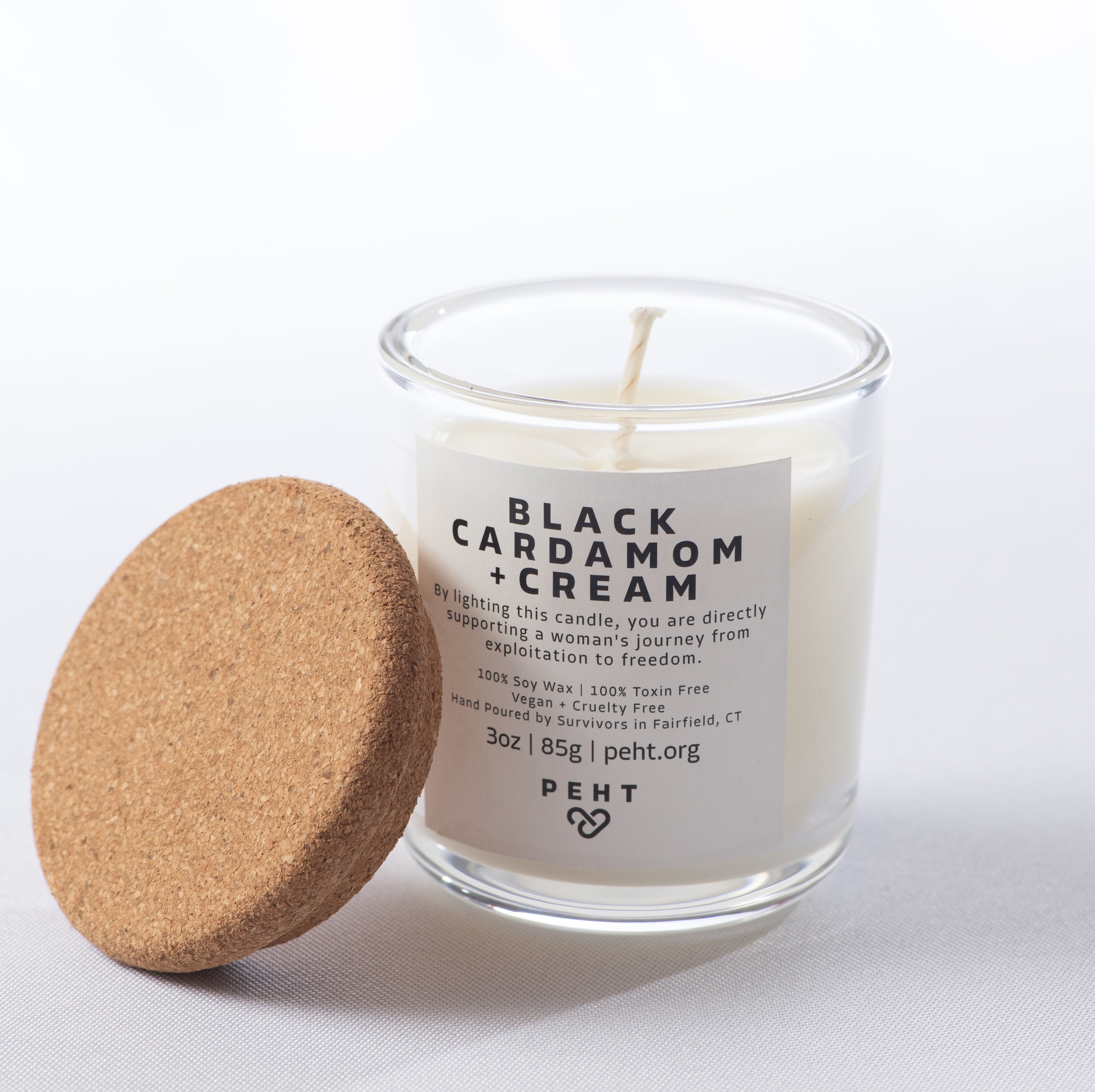 The Black Cardamom + Cream Candle