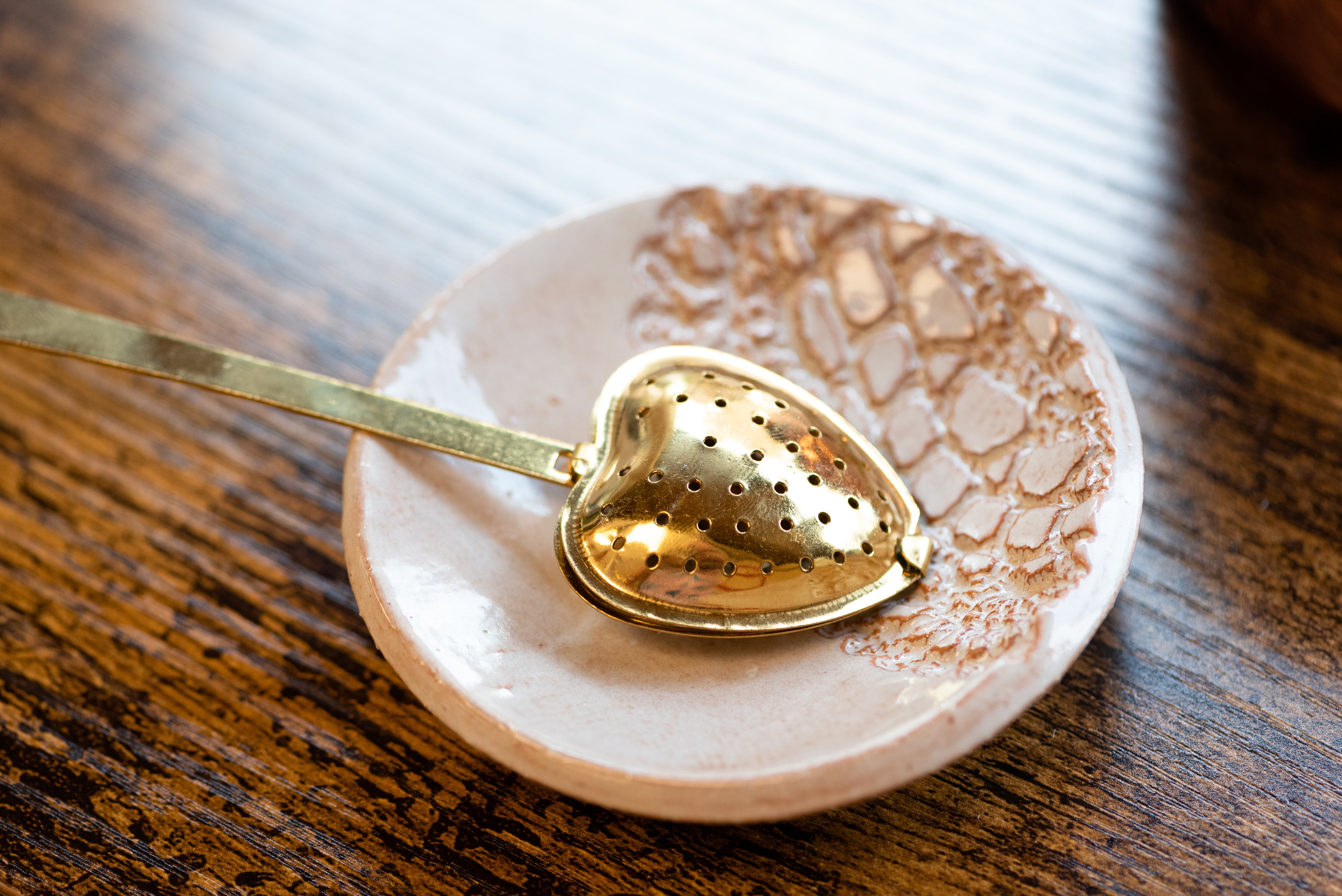 Heart Shaped Tea Infuser & Spoon Stainless Steel
