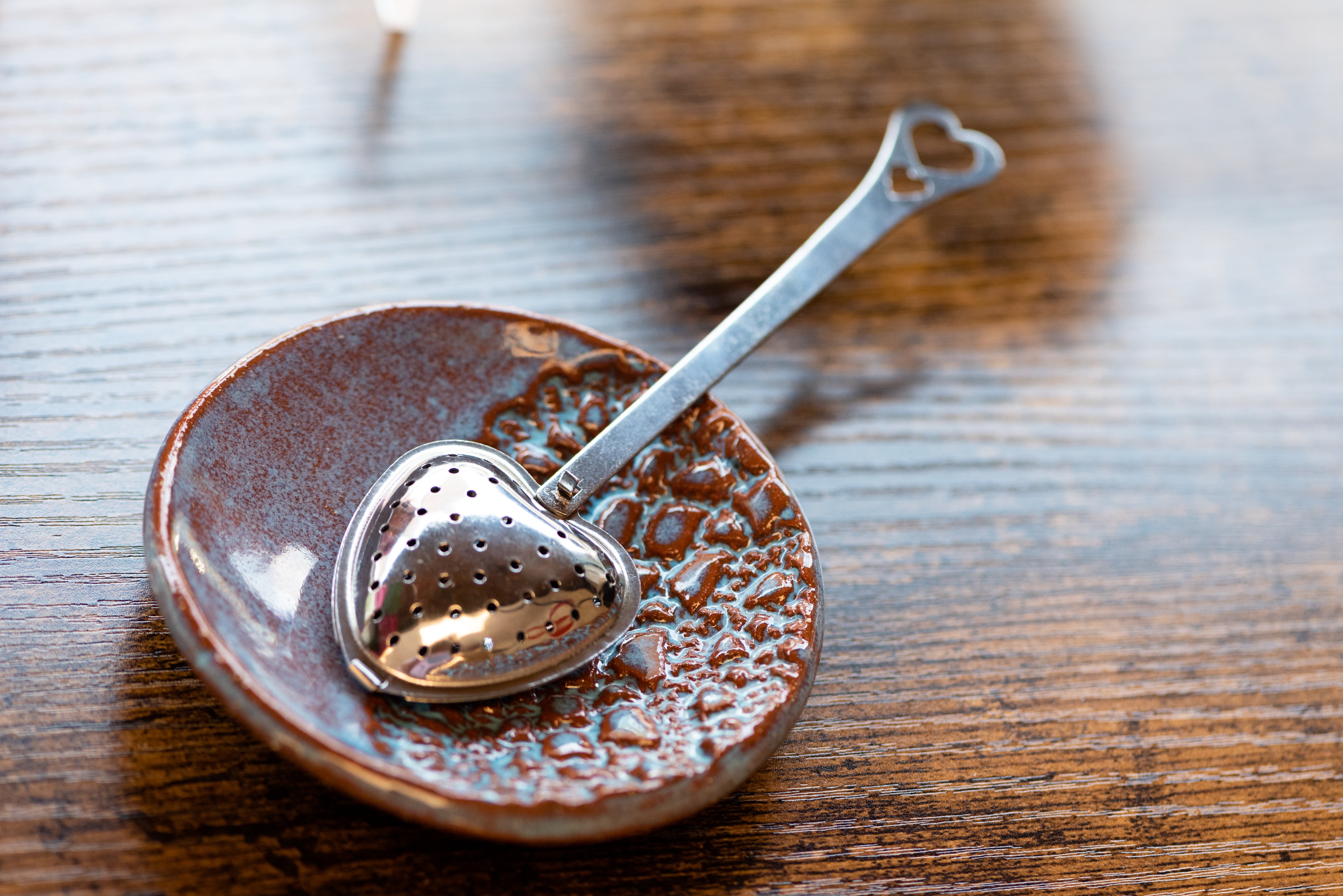 Heart Shaped Tea Infuser & Spoon Stainless Steel