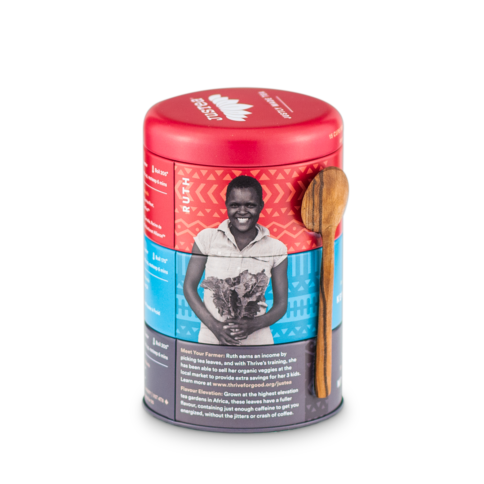 Black Tea Trio Tin + Spoon - Organic, Fair Trade Tea Gift