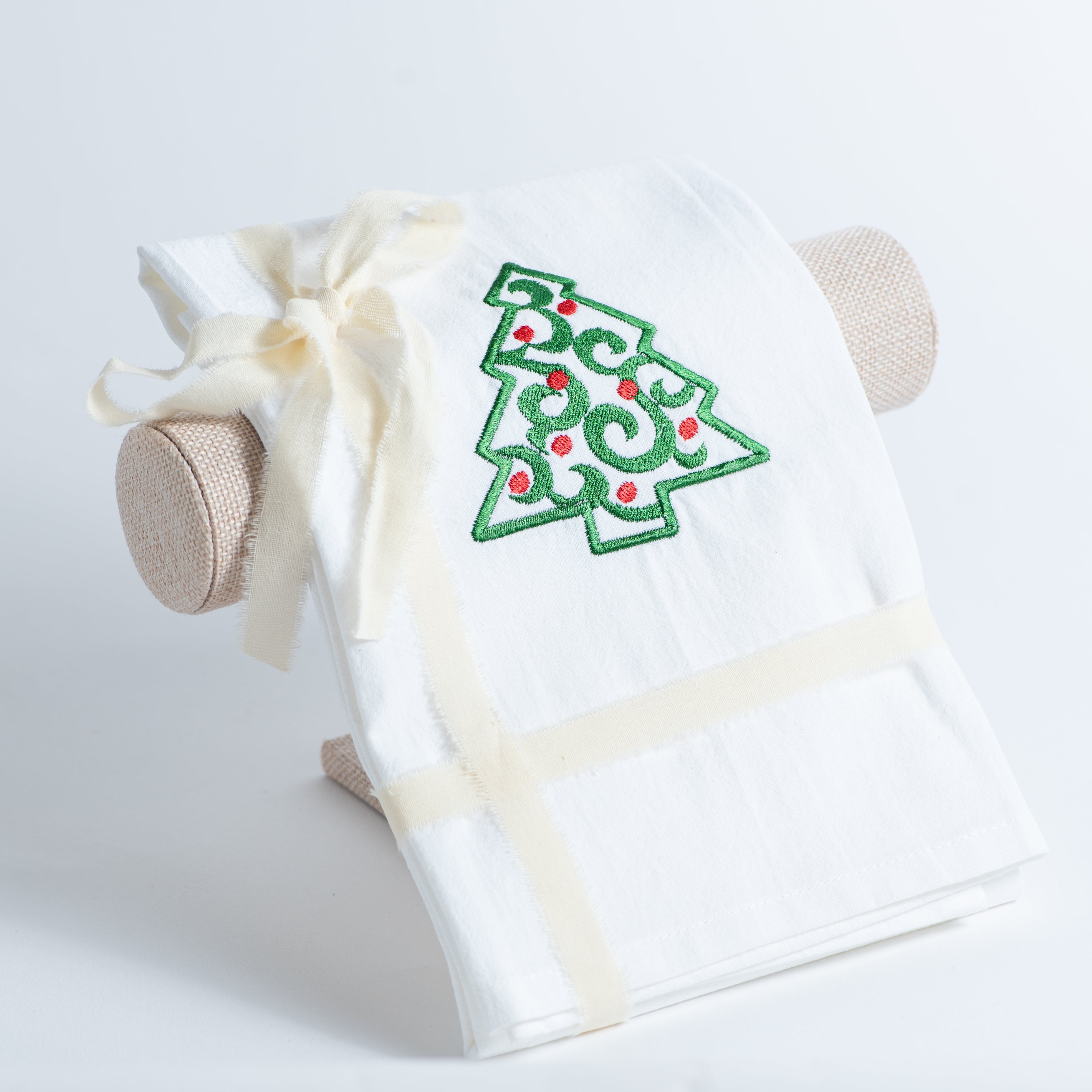 Seasonal Embroidered Hand Towel