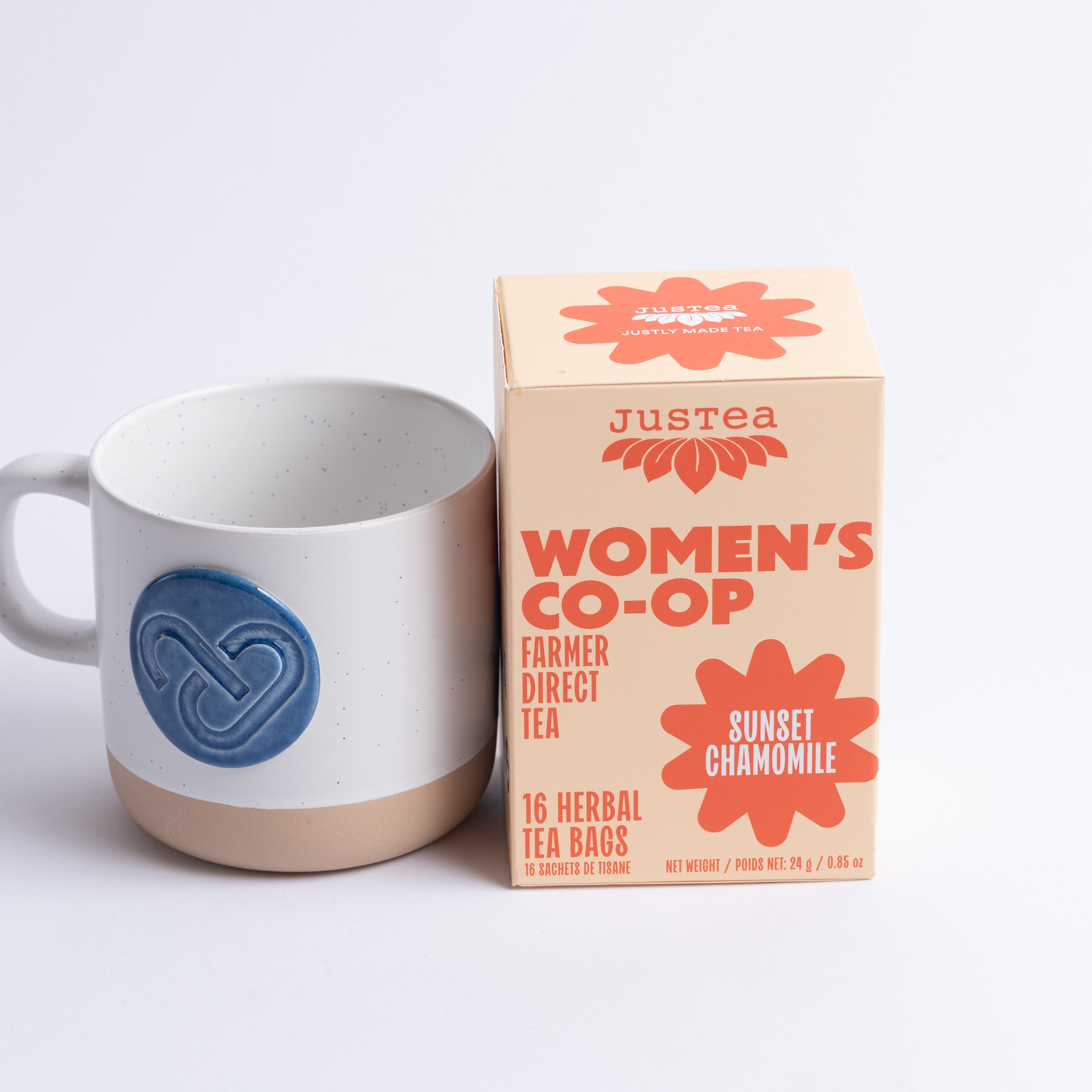 Sunset Chamomile Tea Bags - Organic, Fair-Trade, Herbal Tea