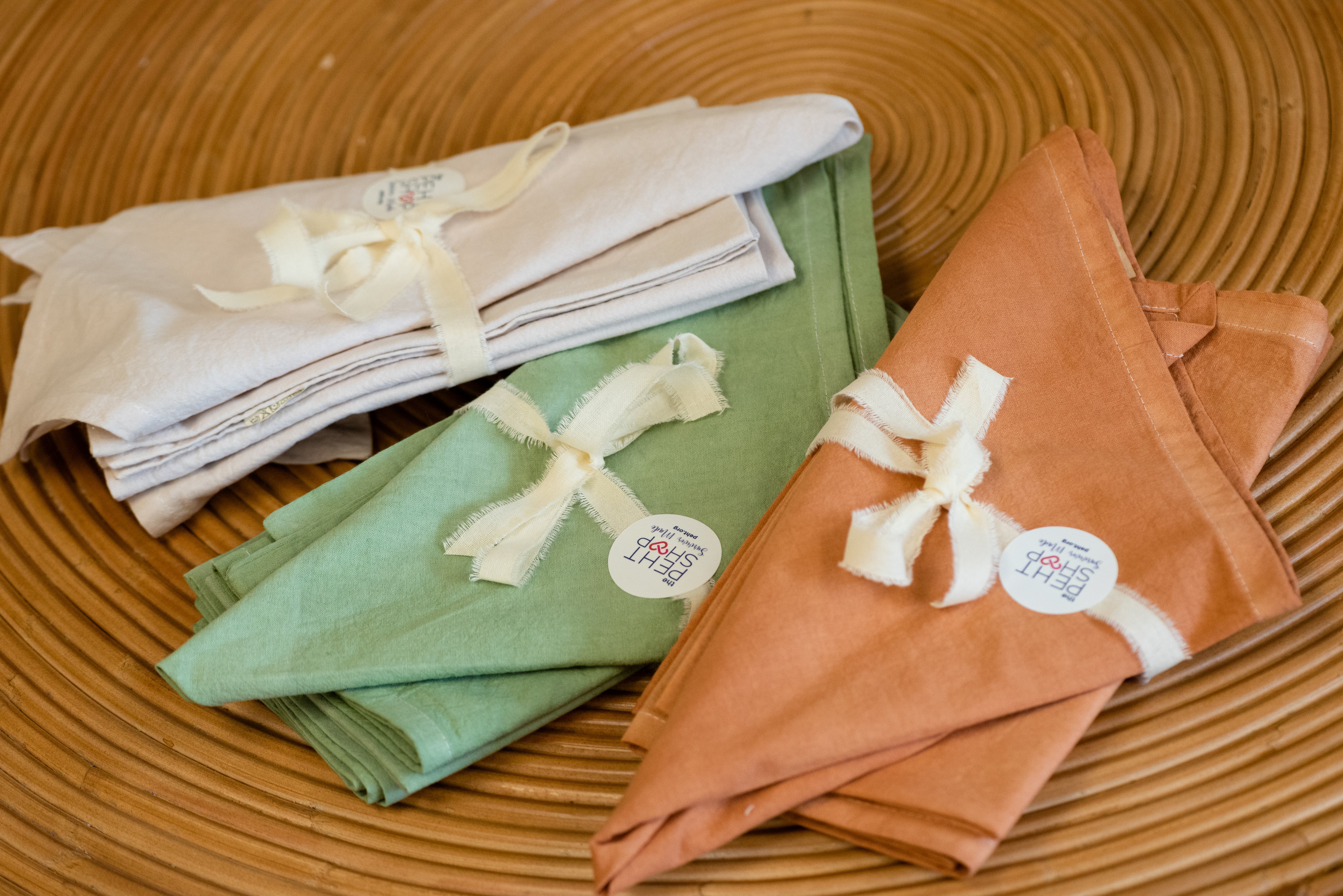 Hand-Dyed Flour Sack Cloth Napkins