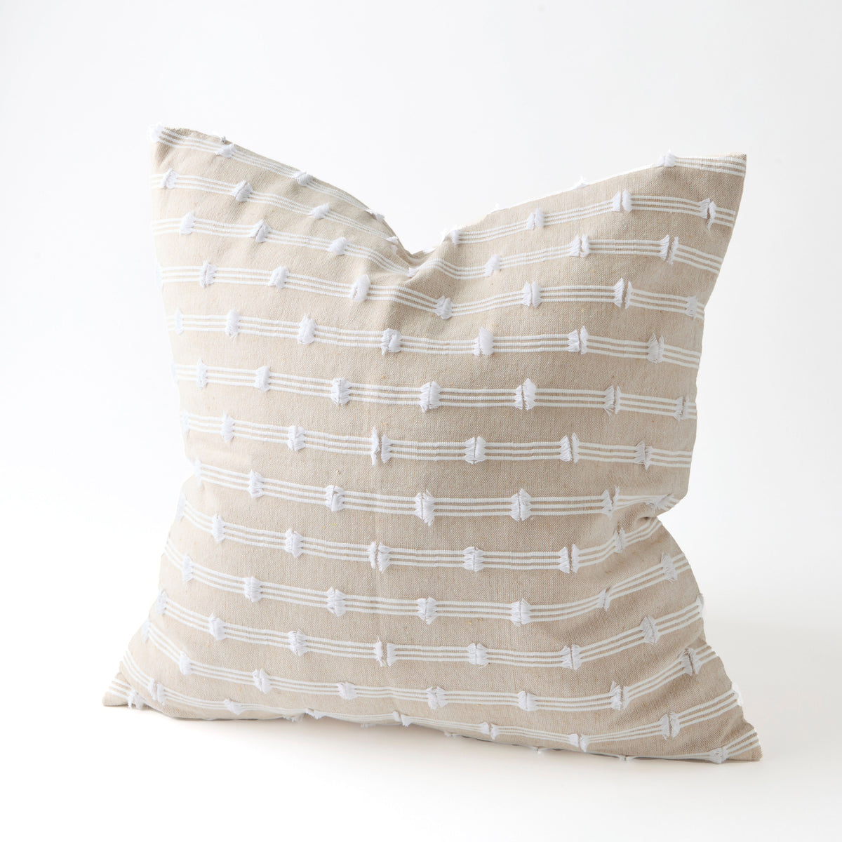 Gardenia Pillow, Beige-White