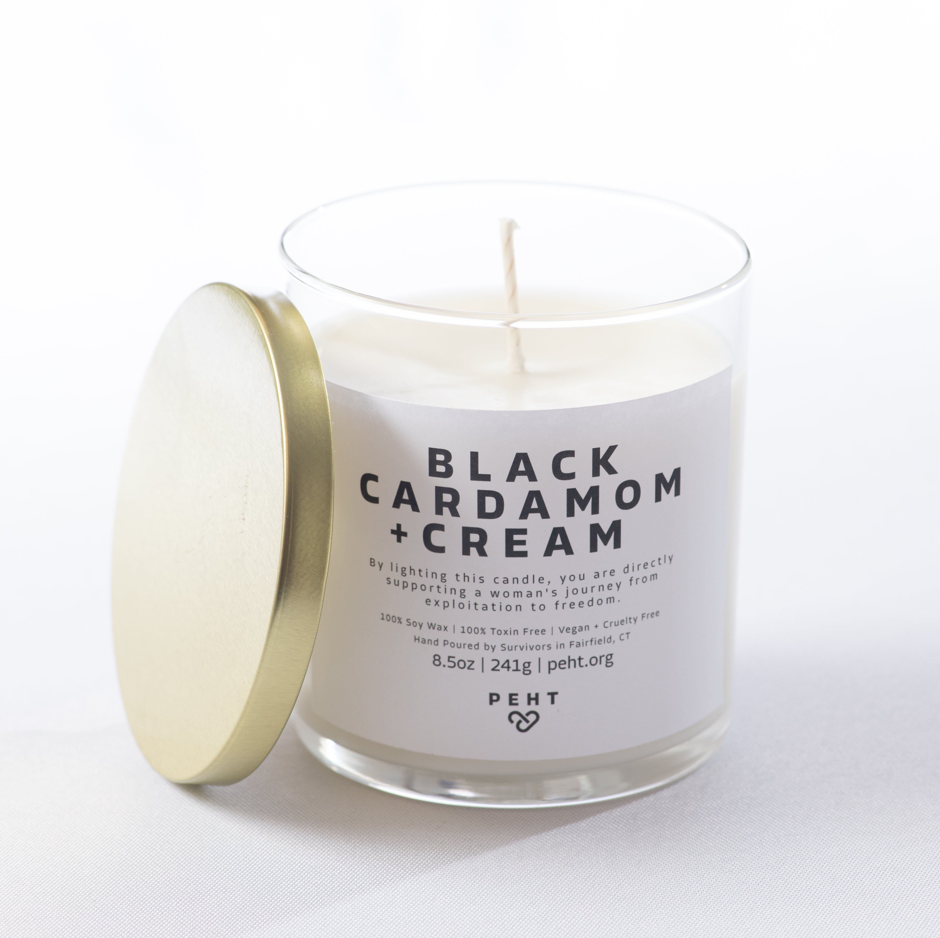 The Black Cardamom + Cream Candle