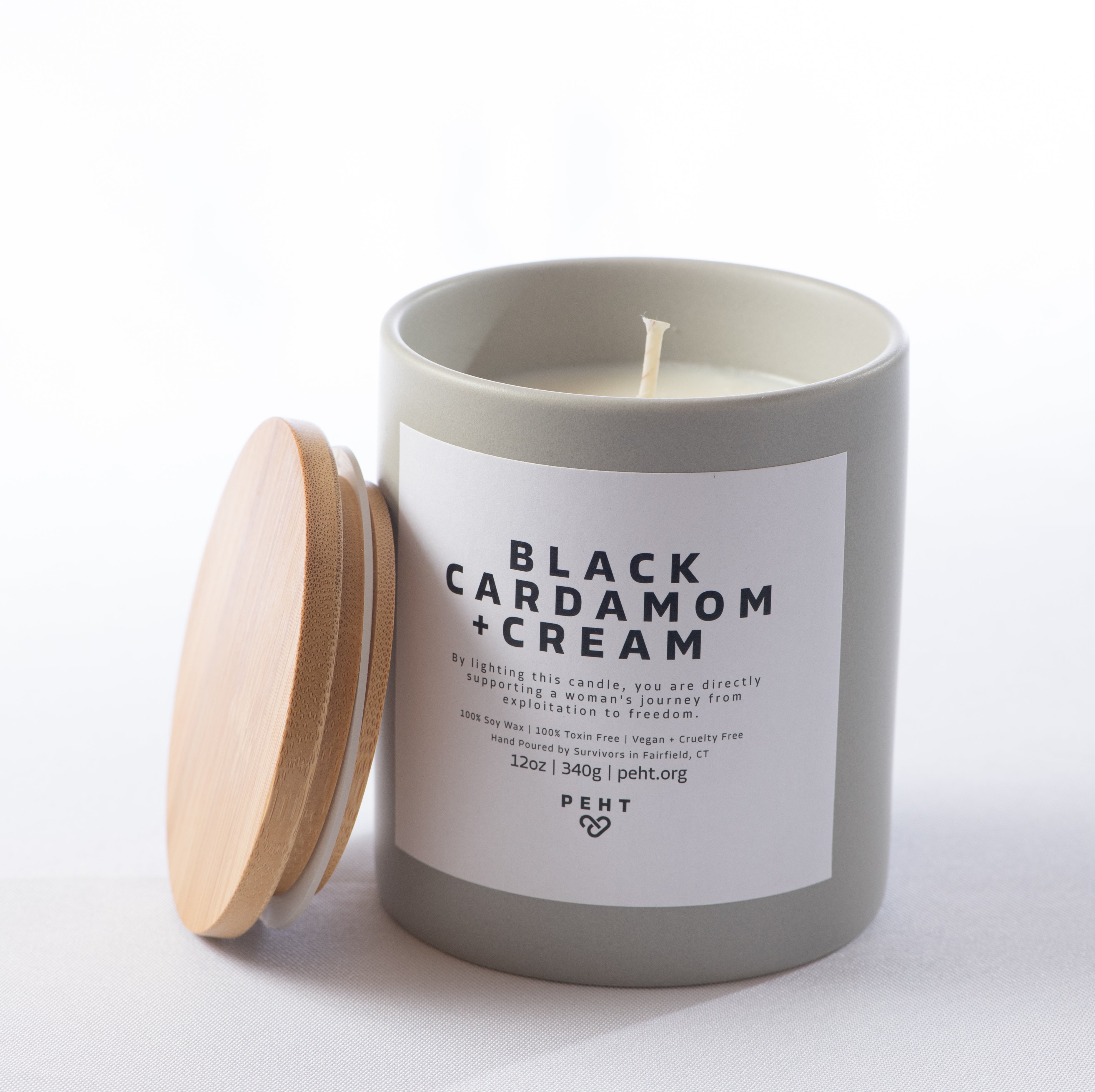 The Black Cardamom + Cream Candle
