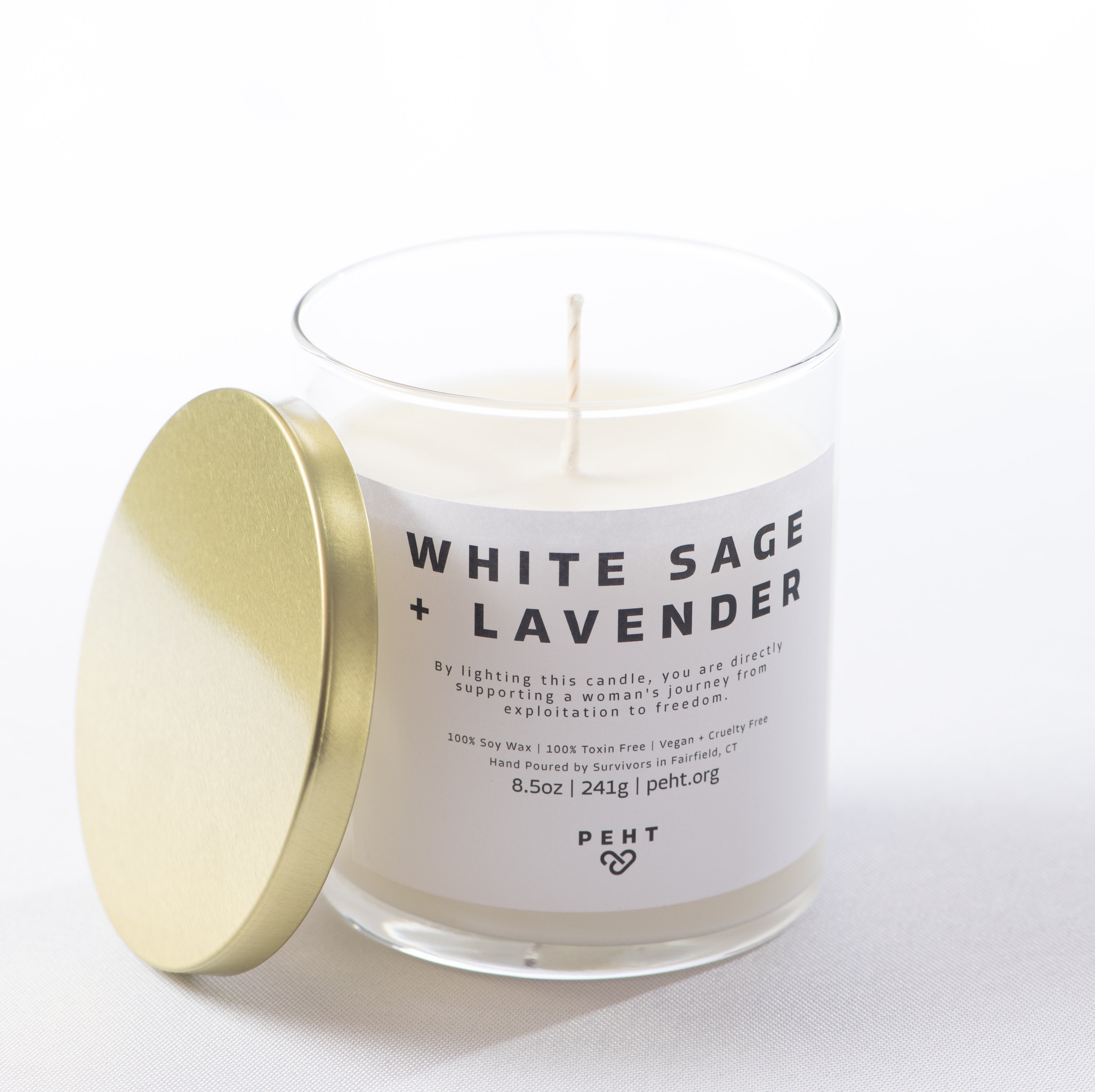 The White Sage + Lavender Candle