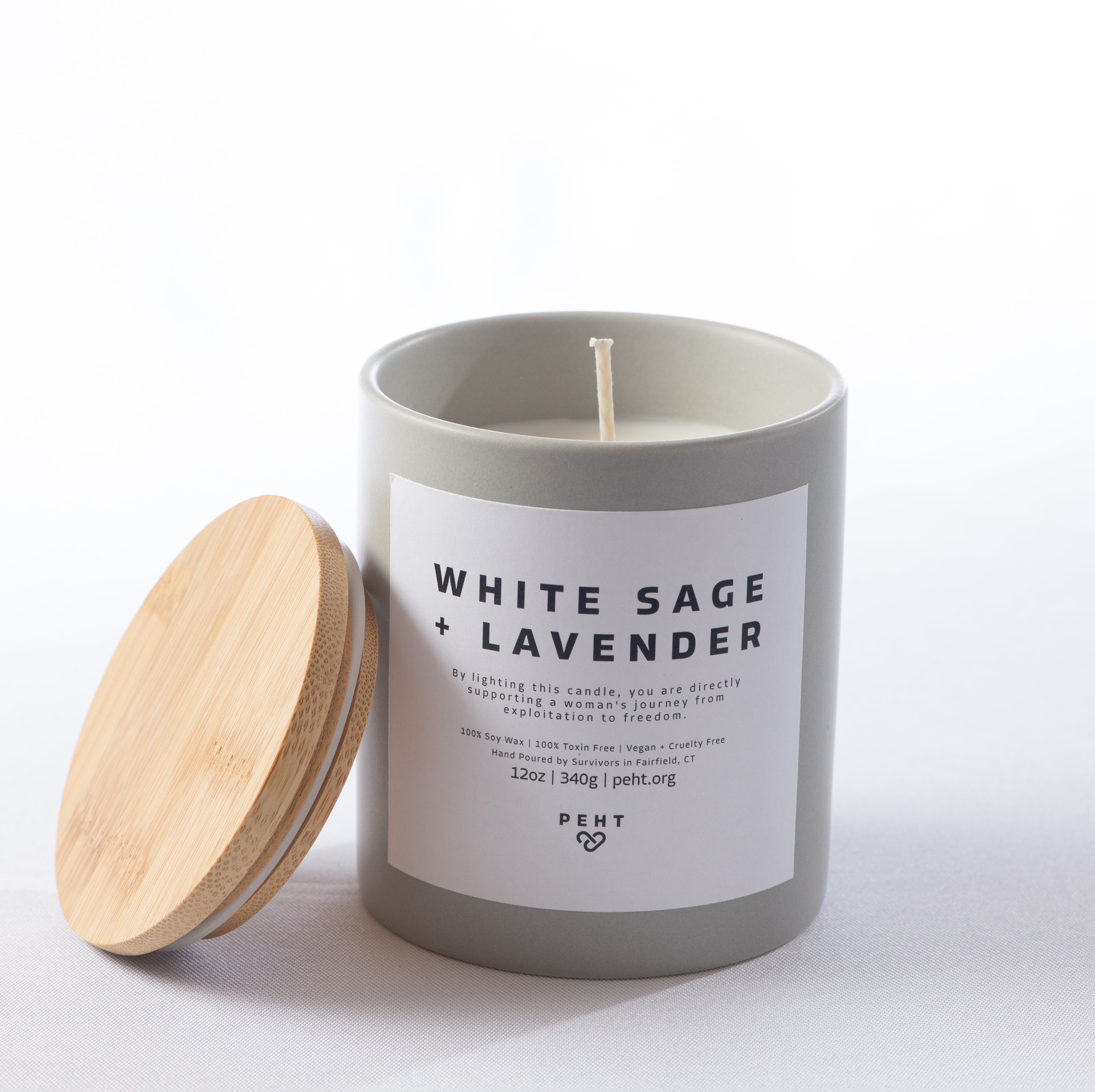 The White Sage + Lavender Candle