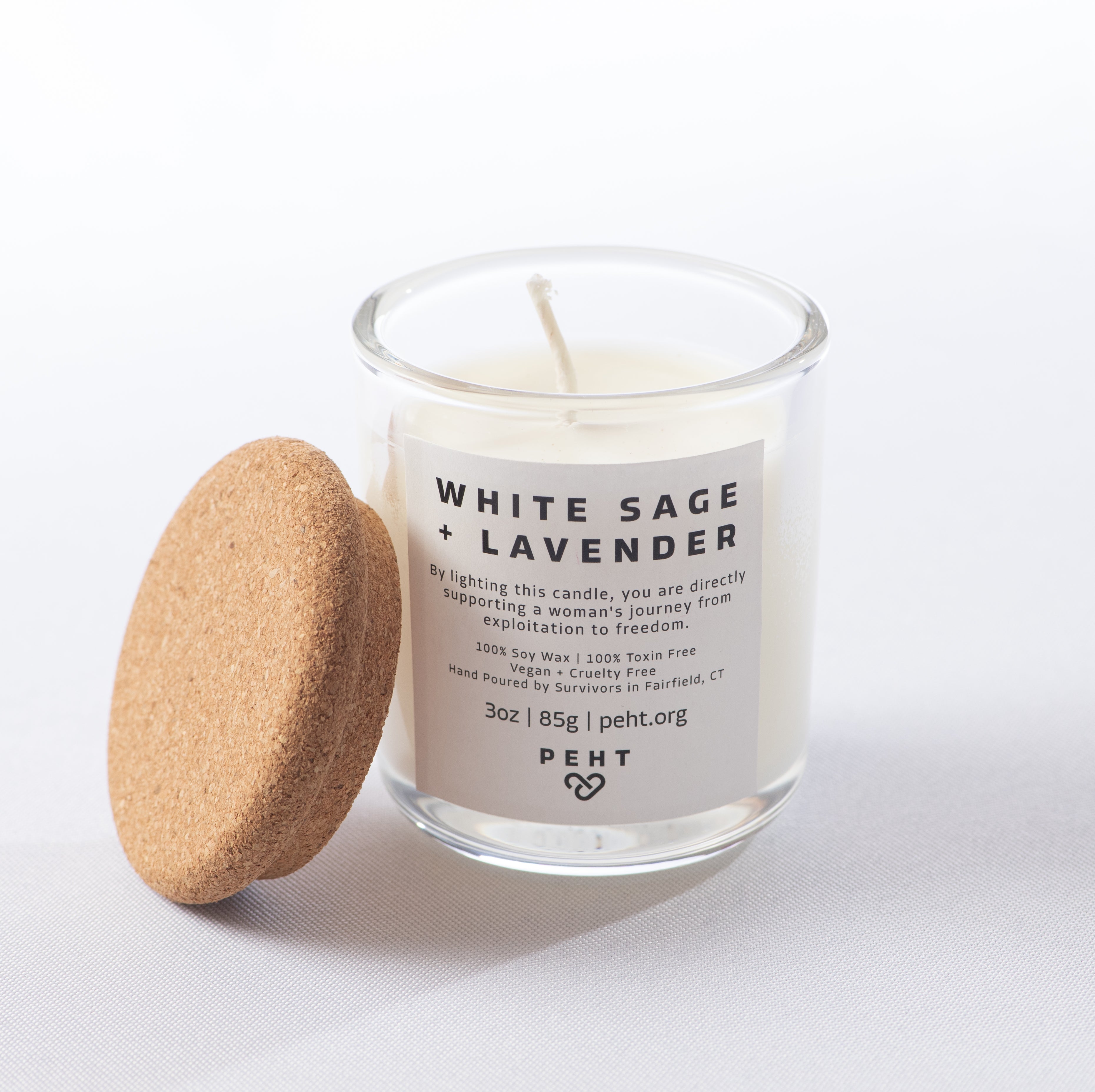 The White Sage + Lavender Candle