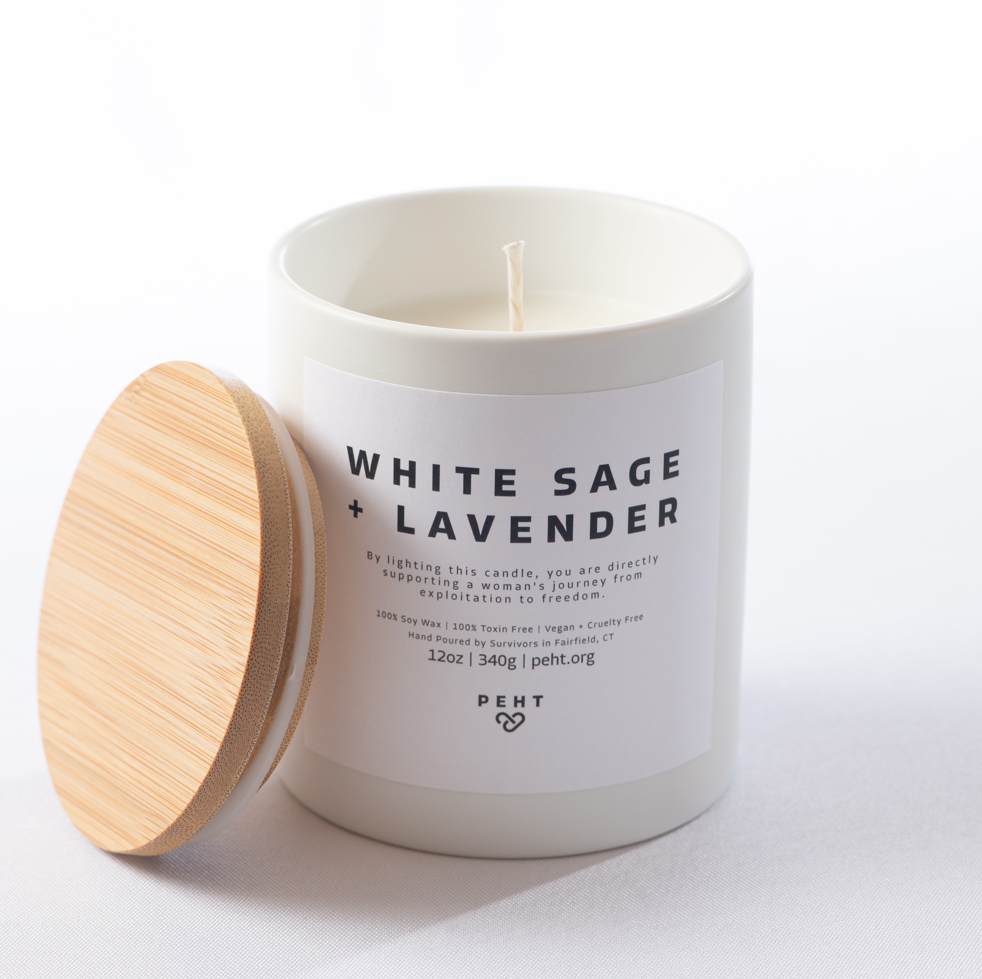 The White Sage + Lavender Candle