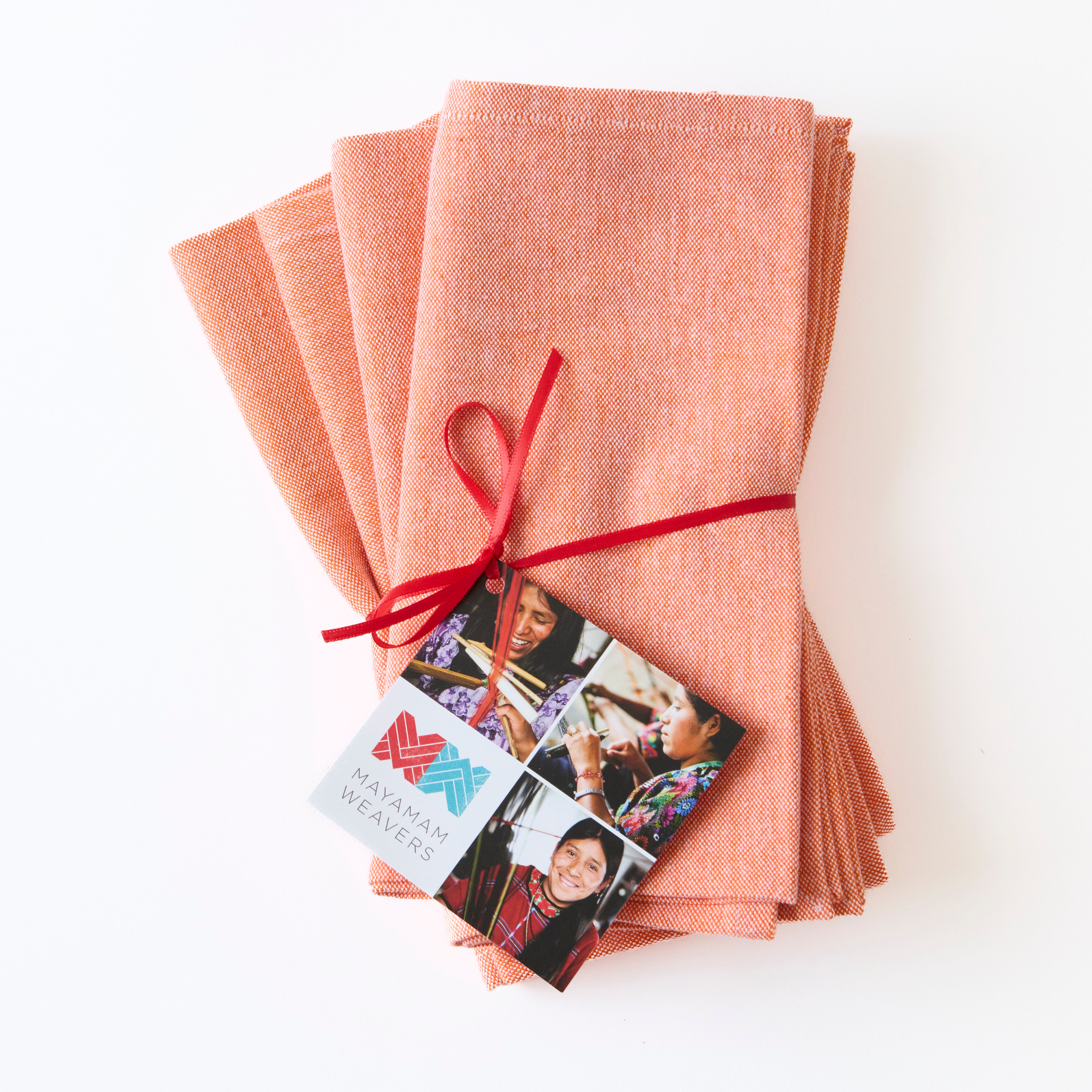 Heather Rainbow Handwoven Cotton Napkins