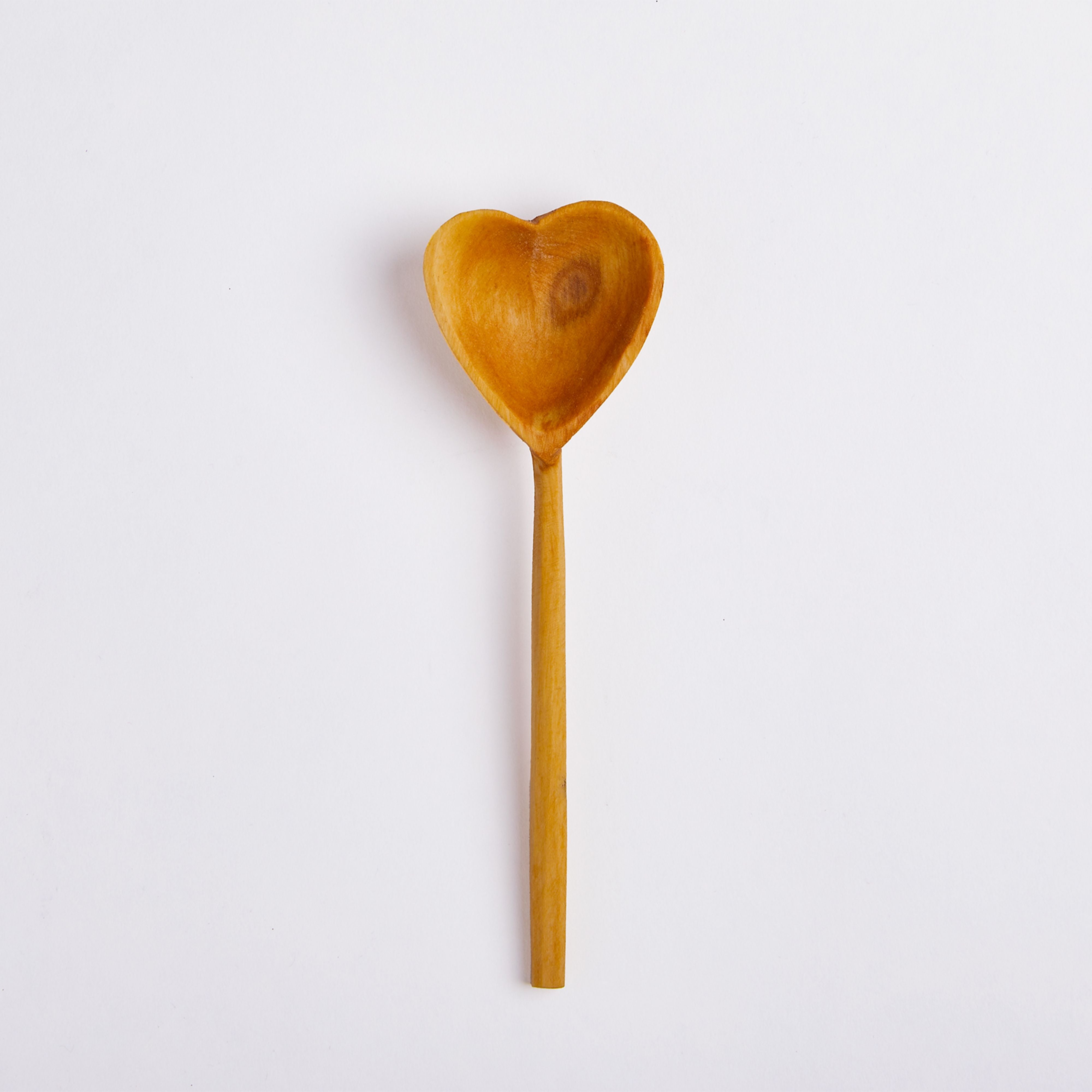 Hand-Carved Wood Heart Spoon