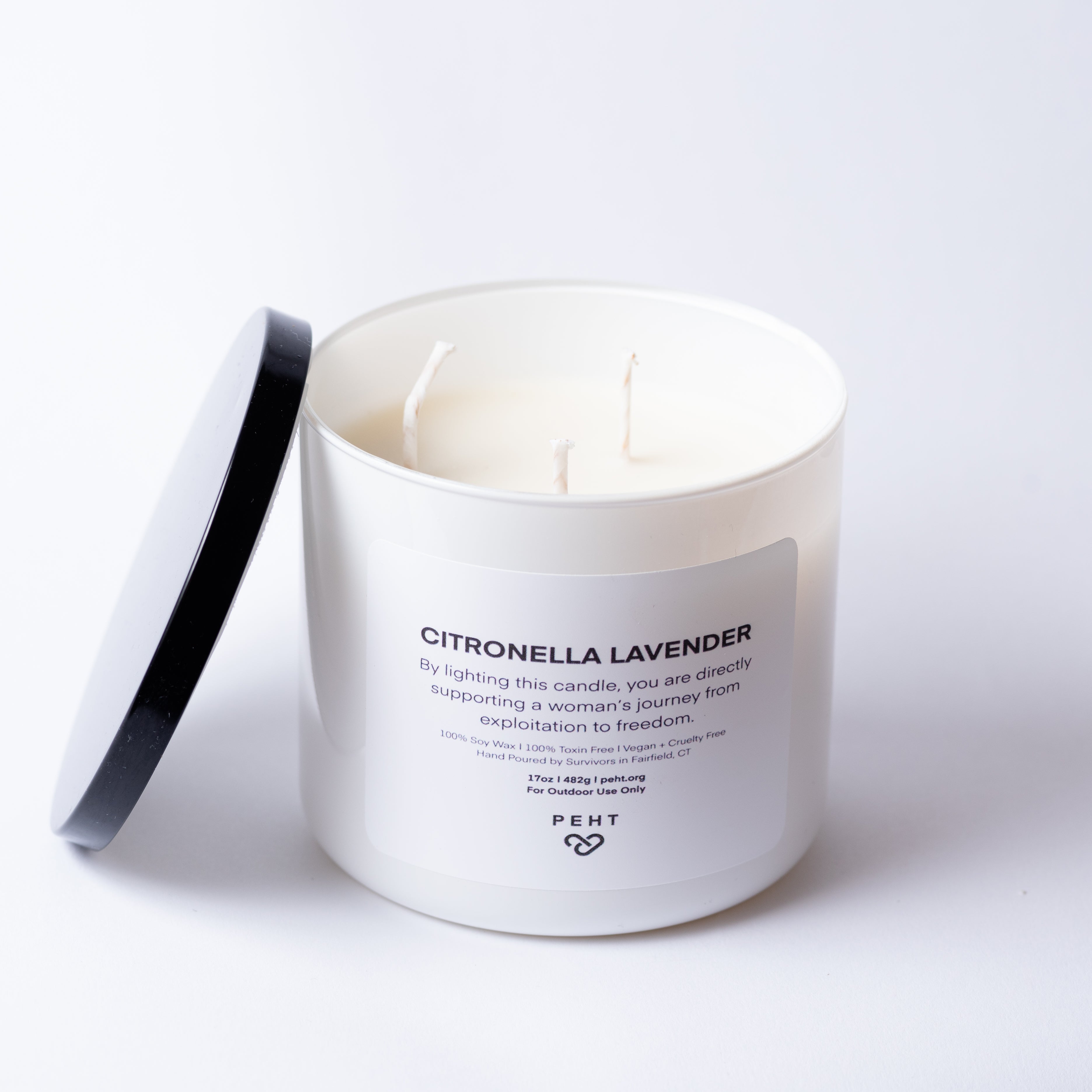The 3-Wick Citronella Candles