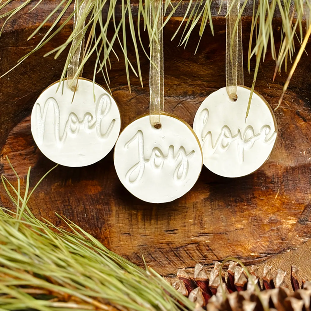 ShopWell Hope, Joy, and Noel Ornaments