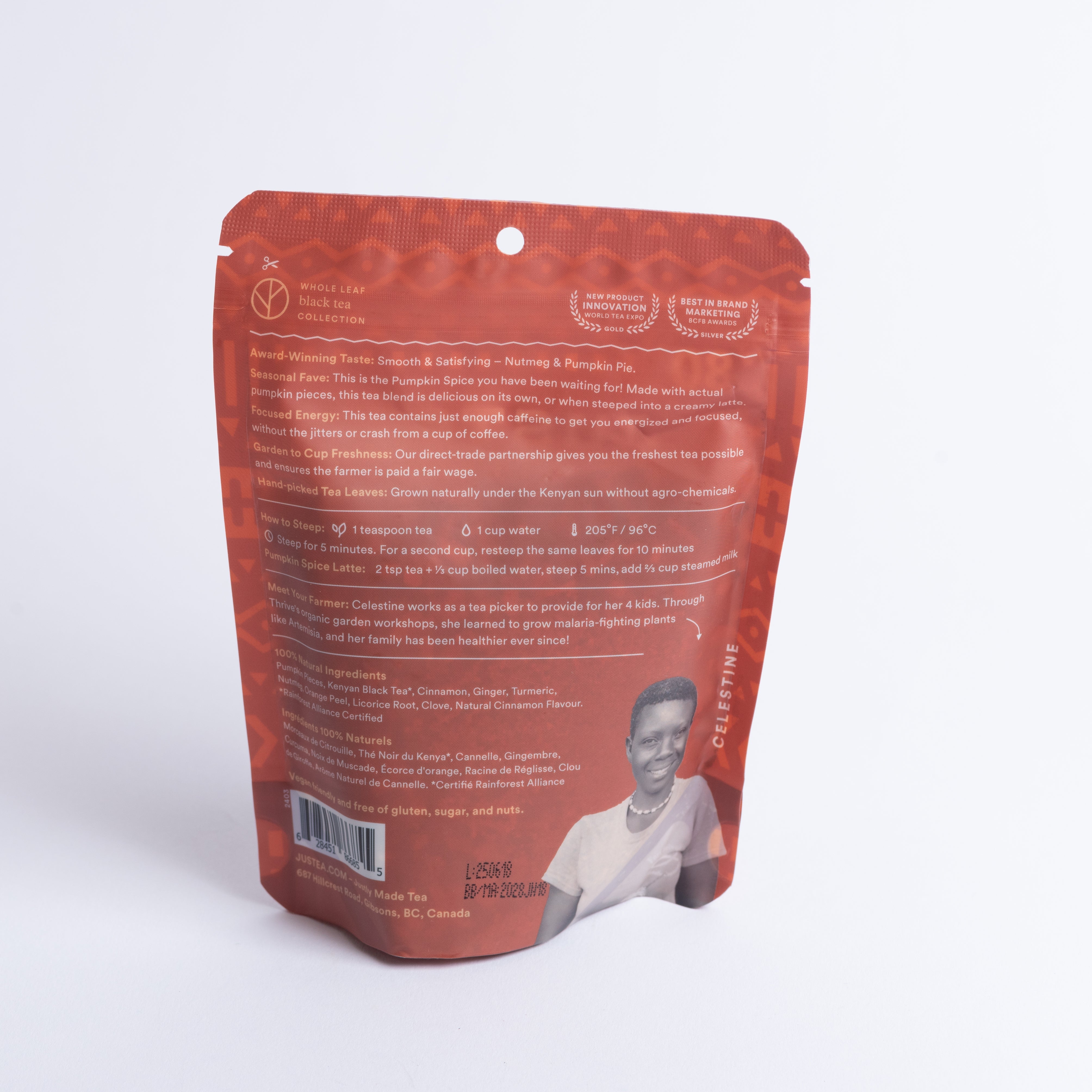 Pumpkin Spice Stand-Up Pouch - Fair-Trade Black Tea