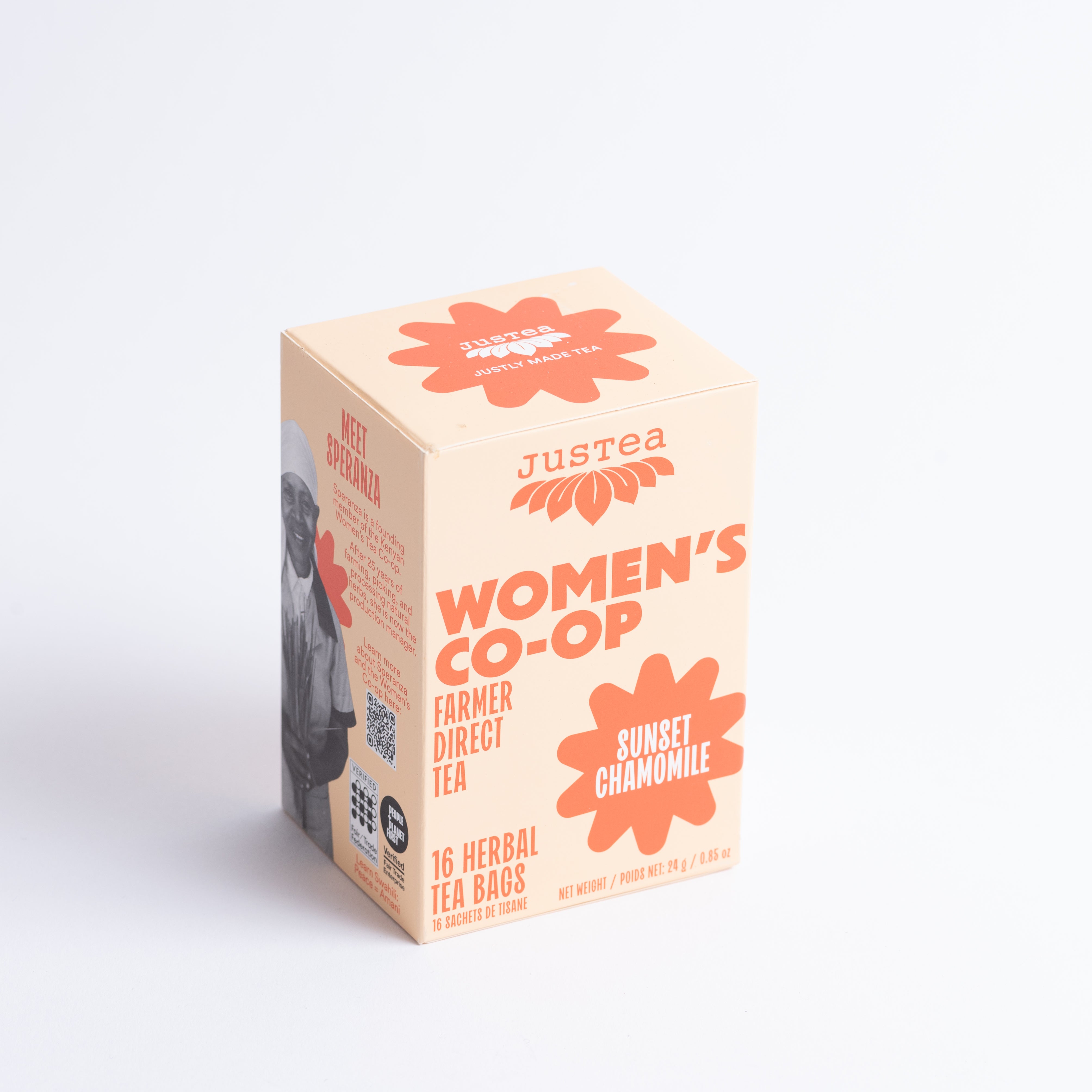 Sunset Chamomile Tea Bags - Organic, Fair-Trade, Herbal Tea