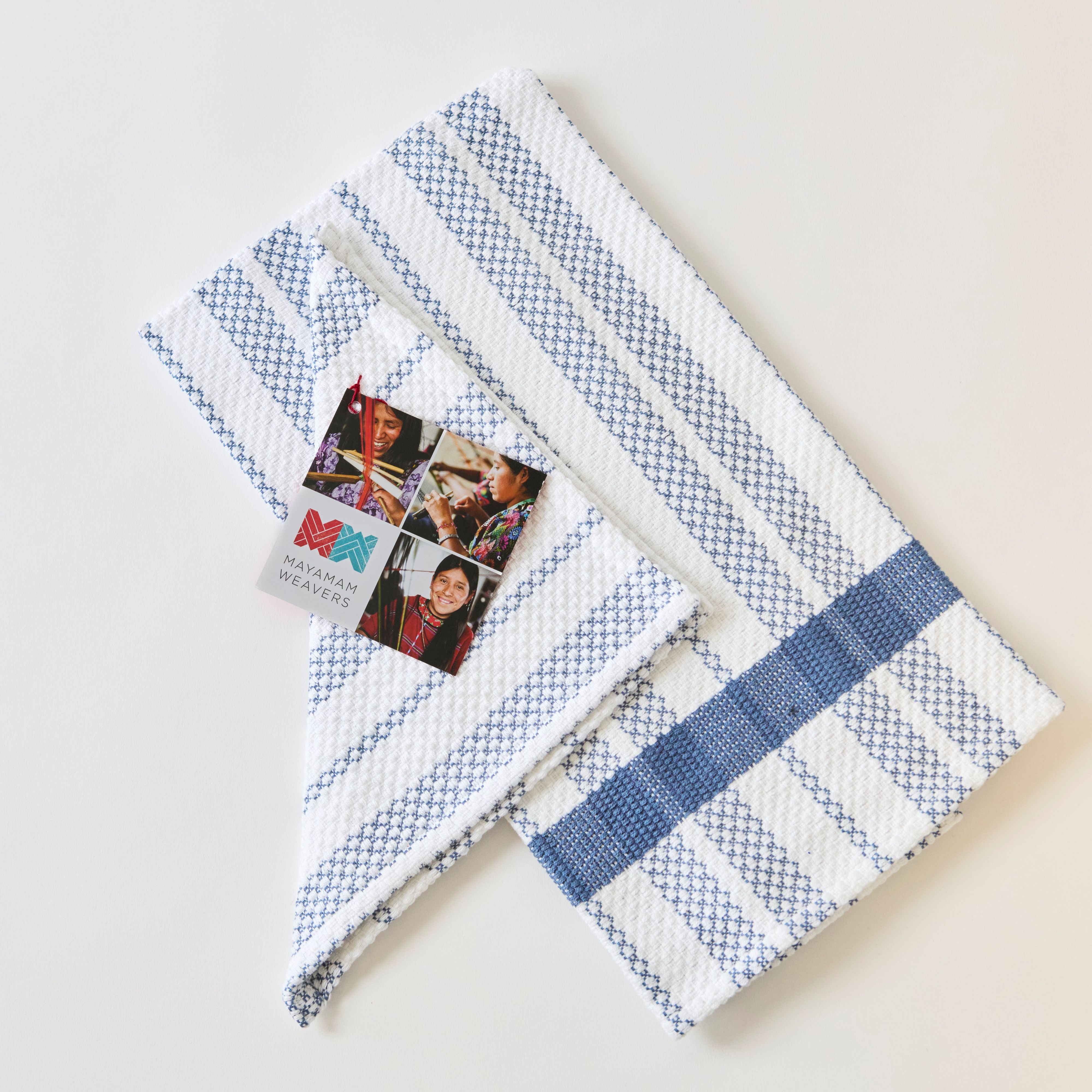 Guatemalan Hand Woven Hache Towel Dishcloth Set