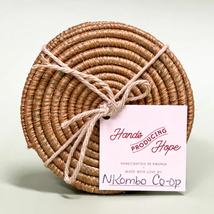 Handwoven Natural Coasters